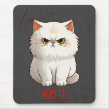 Poupée de souris d'encouragement du chat grincheux