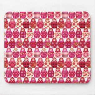 Tapis De Souris poupée russe rose