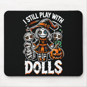 Tapis De Souris Poupée vaudou creepy halloween pour les fans d'hor