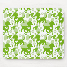 Tapis de souris pour chien d'amour de teckel