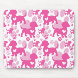 Tapis de souris pour chien d'amour de teckel
