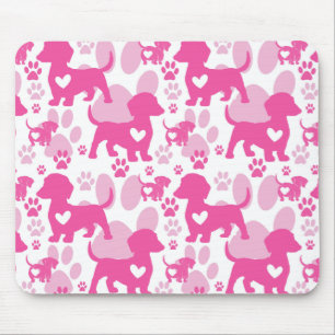 Tapis de souris pour chien d'amour de teckel