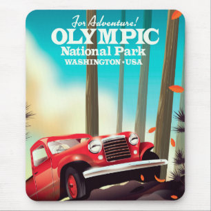 Tapis De Souris Pour l'aventure ! Parc national olympique Washingt