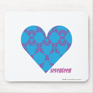 Tapis De Souris Pourpre-Aqua 3 de damassé