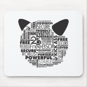 Tapis De Souris Pourquoi j'aime la publicité pour souris FreeBSD 