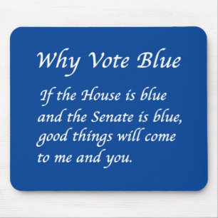 Tapis De Souris Pourquoi voter bleu en 2024