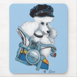 Tapis De Souris Pousse de poussins pour motards blancs - Customis