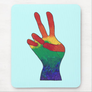 Tapis De Souris Poussière Abstraite arc-en-ciel