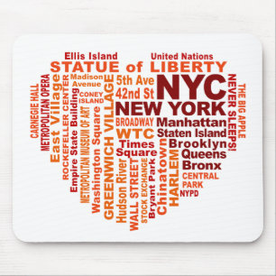 Tapis De Souris Poussière NYC
