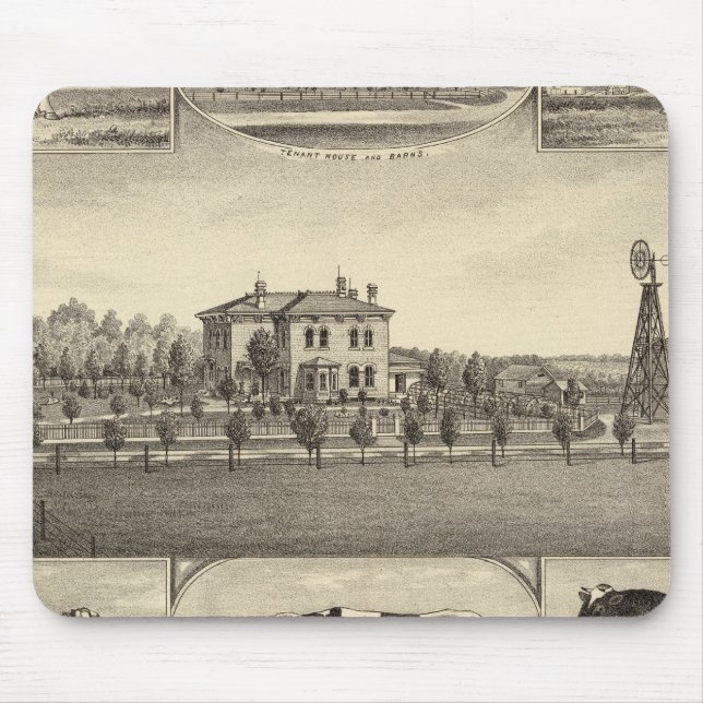 Tapis De Souris Prairie Lawn Farm (Nebraska) (Devant)