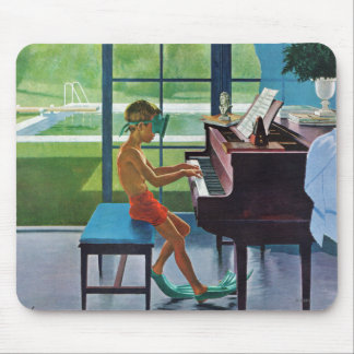 Tapis De Souris Pratique en matière de piano de Poolside