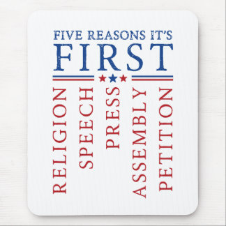 Tapis De Souris Premier amendement Manifestation pour la liberté d