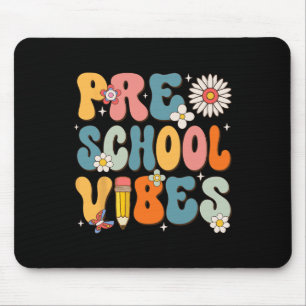 Tapis De Souris Premier Jour De L'École Vibes De L'École Préscolai