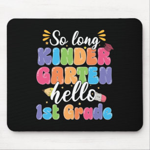 Tapis De Souris Premier jour d'école Au revoir maternelle Bonjour