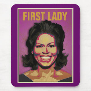 Tapis De Souris Première Madame Michelle Obama