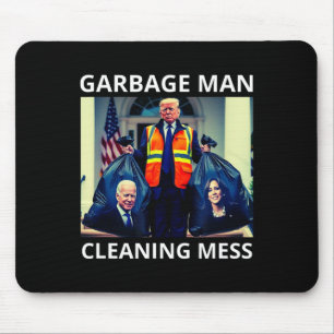 Tapis De Souris Président Garbyge Homme Nettoyage Désordre Tee Tru