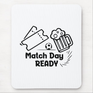 Tapis De Souris Prêt pour le jour du match