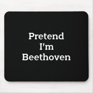 Tapis De Souris Pretend I'm Beethoven Costume Funny Music Hallowee