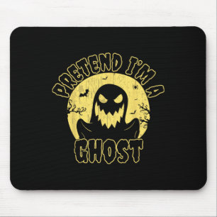 Tapis De Souris Prétendre que je suis un costume fantôme Halloween
