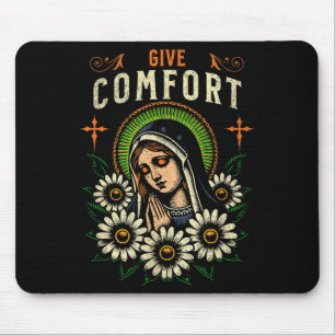 Tapis De Souris Prière à la Vierge Marie Donnez du réconfort Chrét