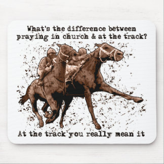 Tapis De Souris Prière aux courses de cheval