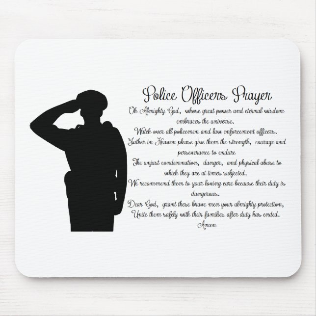 Tapis De Souris Prière de policiers (Devant)