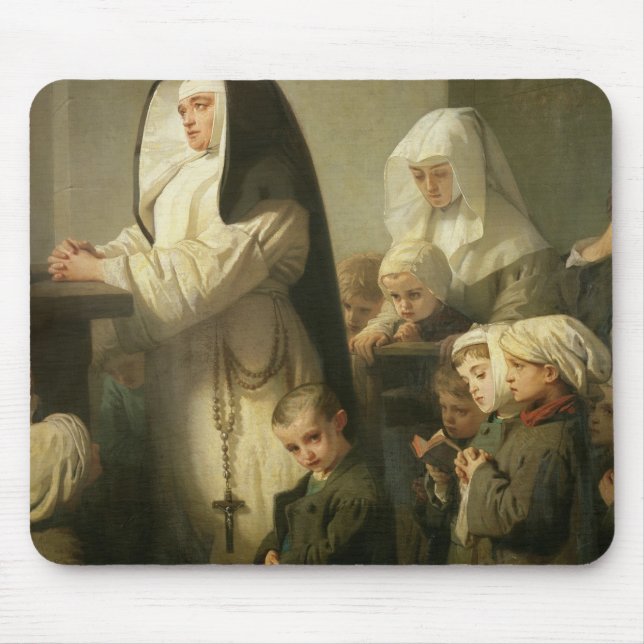 Tapis De Souris Prière des enfants souffrant de la teigne (Devant)