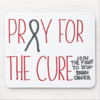 Tapis De Souris Priez pour la conscience Mousepad de cancer du
