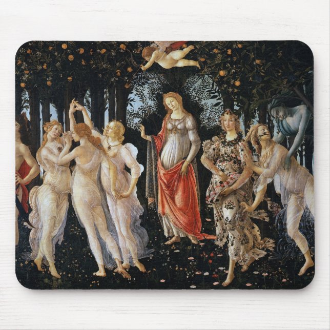 Tapis De Souris Primavera, Sandro Botticelli, 1482 (Devant)