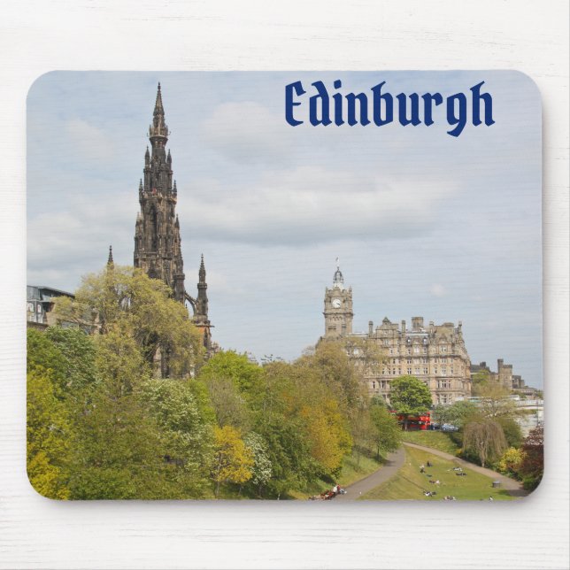 Tapis De Souris Princes Street Gardens, Édimbourg, Écosse (Devant)