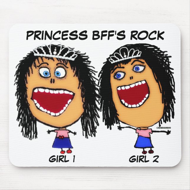 Tapis De Souris Princess Best Friends Rock (Devant)