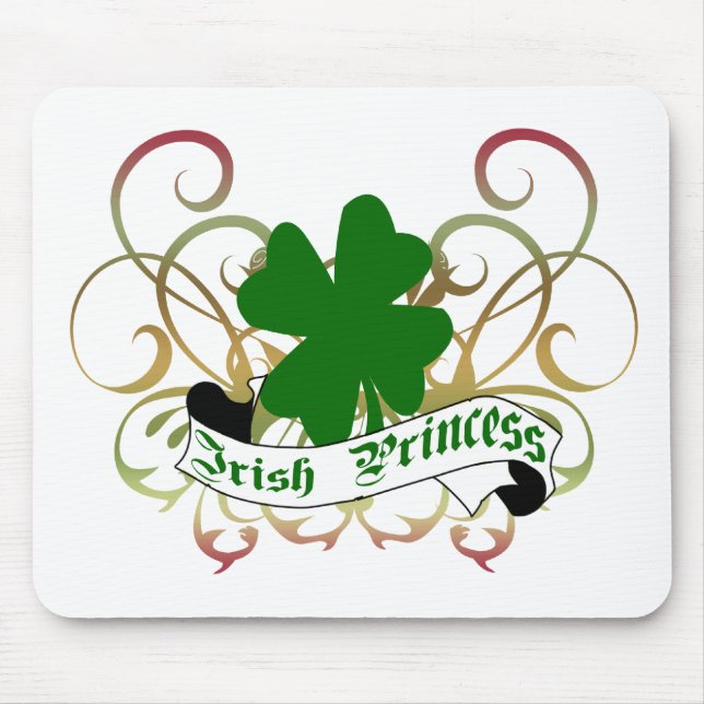 Tapis De Souris Princesse irlandaise Shamrock (Devant)