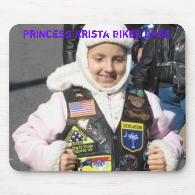 Tapis De Souris Princesse Krista Biker Babe (Devant)