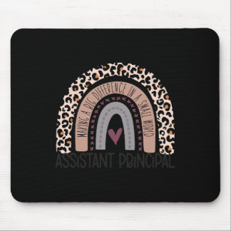 Tapis De Souris Principal Empreinte de léopard Rainbow