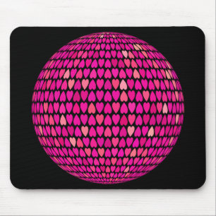 Tapis De Souris Prismatic Alternating Hearts Sphere