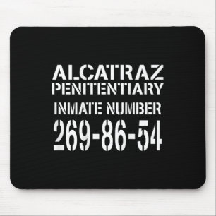 Tapis De Souris Prison d'Alcatraz Drôle costume de prisonnier Hall