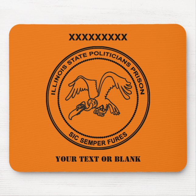 Tapis De Souris Prison des politiciens de l'Illinois (Devant)