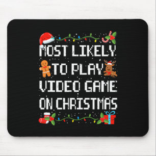 Tapis De Souris Probablement Jouer Jeu Vidéo Famille Correspondant