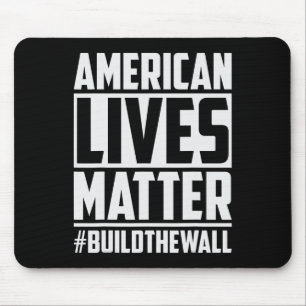 Tapis De Souris Problème #buildthewall Trump Usa 2020 Design