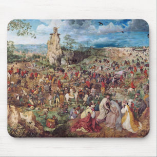 Tapis De Souris Procession au Calvaire, Pieter Bruegel