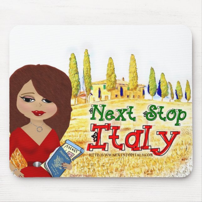 Tapis De Souris Prochain logo Mouspad de l'Italie d'arrêt (Devant)