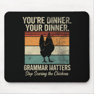 Tapis De Souris Prof d'anglais drôle de grammaire arrêtez de faire
