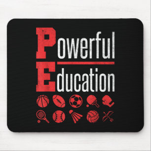 Tapis De Souris Prof de gym Éducation physique École Motivation