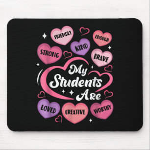 Tapis De Souris Professeur Affirmations positives Candy Heart Vale