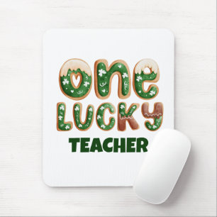 Tapis De Souris Professeur chanceux personnalisé Saint-Patrick vin
