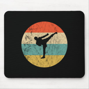 Tapis De Souris Professeur de kickboxing Sunset Mma Kickboxing Kar