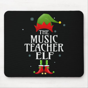 Tapis De Souris Professeur de musique Elf Xmas Matching Family Gro