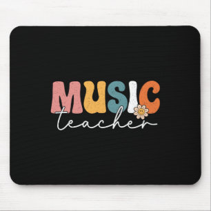 Tapis De Souris Professeur de Musique Retour à l'École Musicien Gr