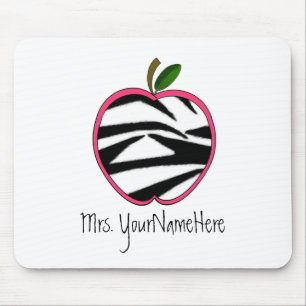 Tapis De Souris Professeur Mousepad - copie Apple de zèbre