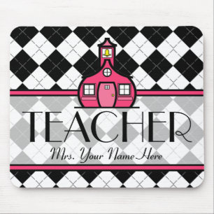 Tapis De Souris Professeur Mousepad - Jacquard noir et blanc